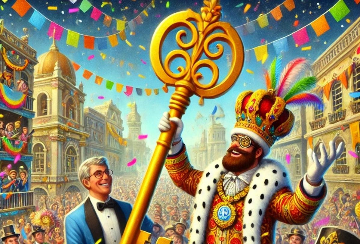 O que simboliza a entrega da ‘chave da cidade’ ao rei momo no início do carnaval